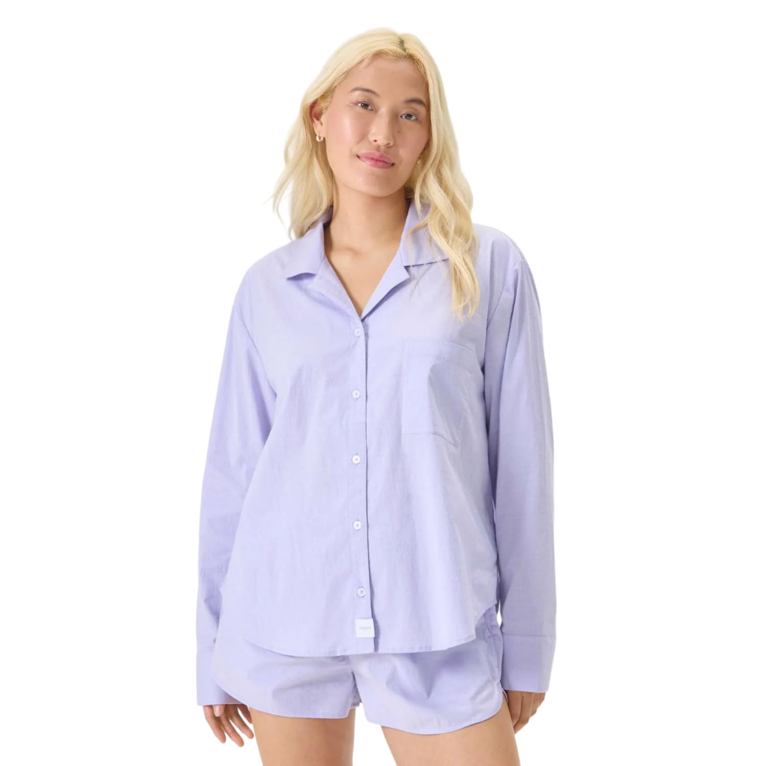 Foto 1 | Camisa De Dormir Florence By Mills De Manga Larga Lavender Xxs Para Mujer - Venta Internacional.