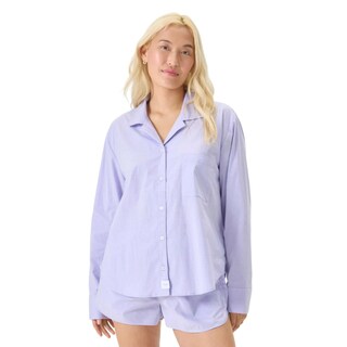 Foto 1 | Camisa De Dormir Florence By Mills De Manga Larga Lavender Xxs Para Mujer - Venta Internacional.