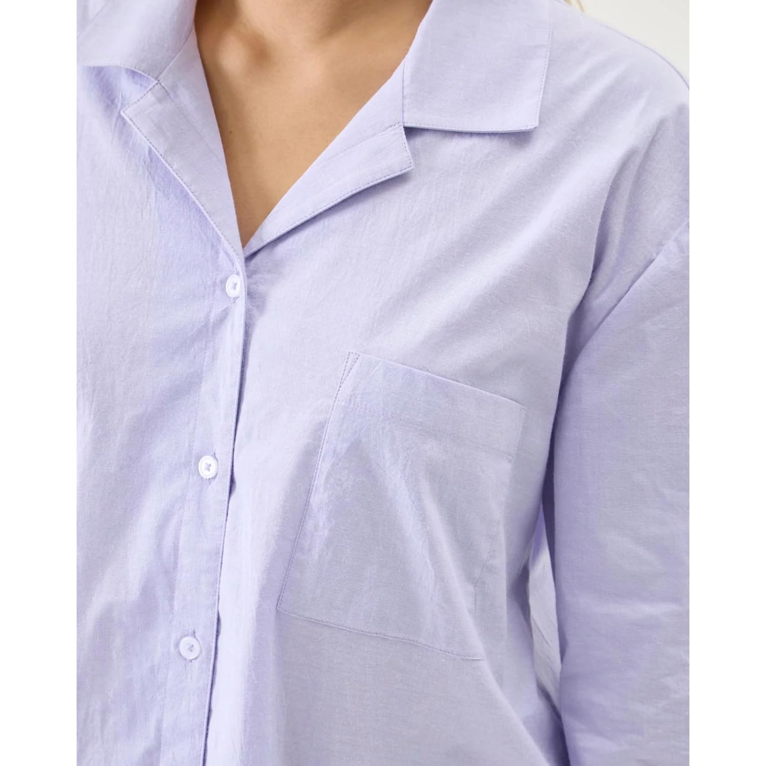 Foto 5 pulgar | Camisa De Dormir Florence By Mills De Manga Larga Lavender Xxs Para Mujer - Venta Internacional.
