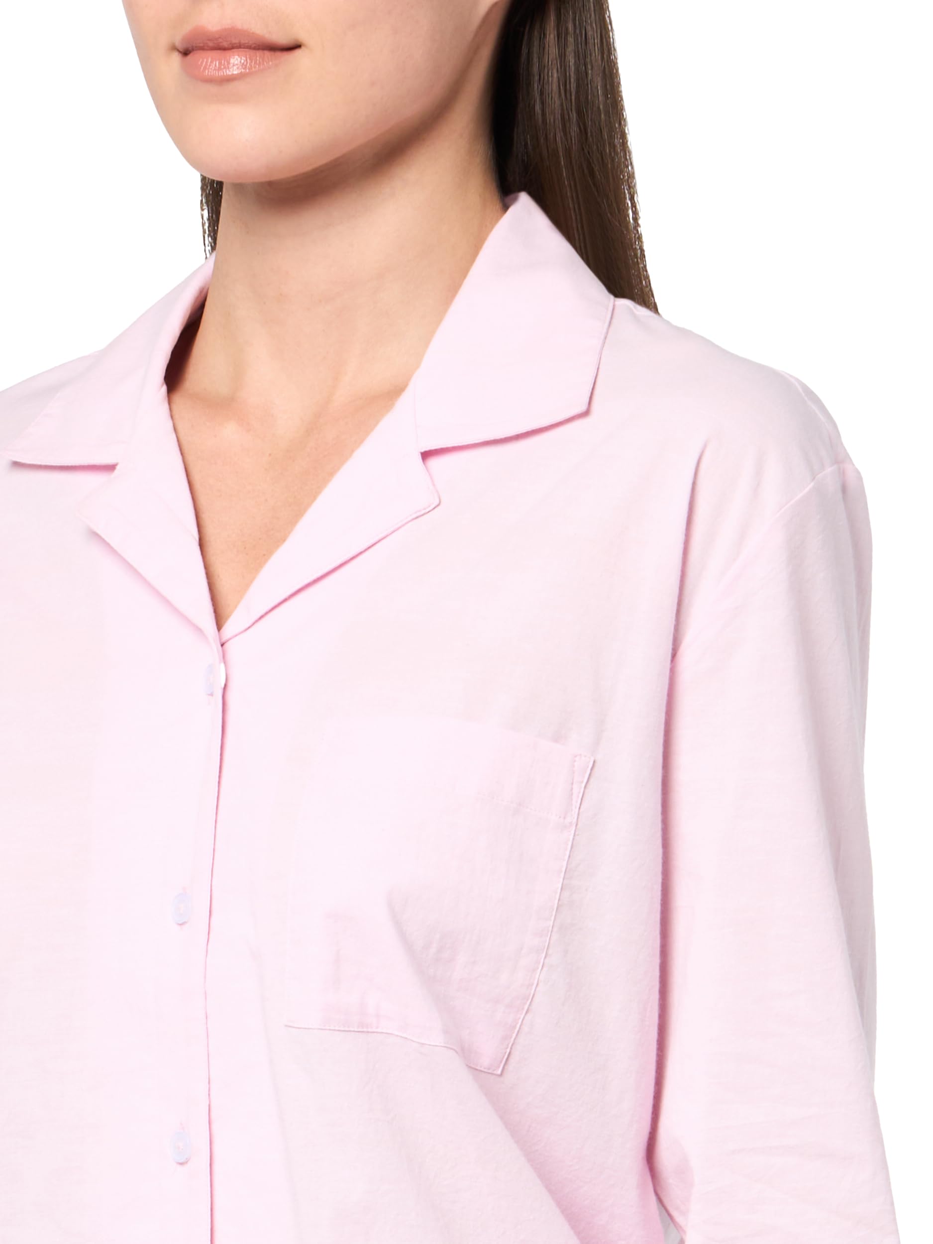 Foto 4 pulgar | Camisa De Dormir Florence By Mills De Manga Larga En Cambray Rosa - Venta Internacional.