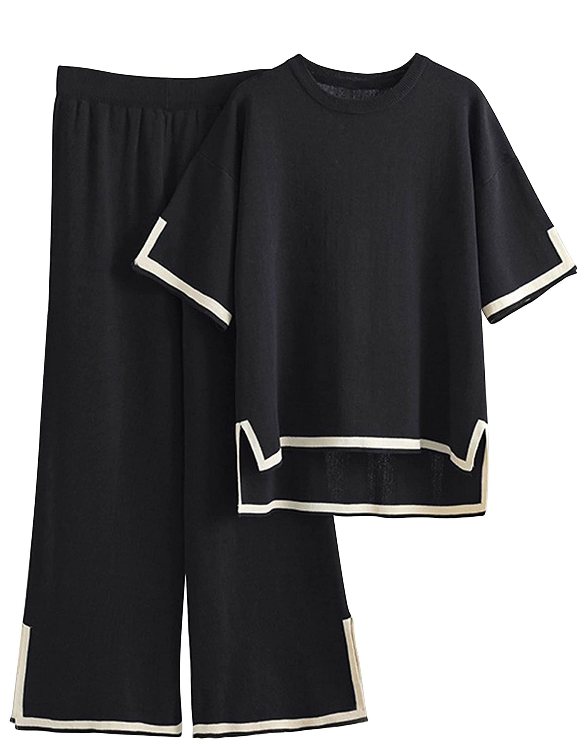 Conjuntos De Suéteres Tanming De 2 Piezas Para Mujer (negro-m) - Venta Internacional. $922