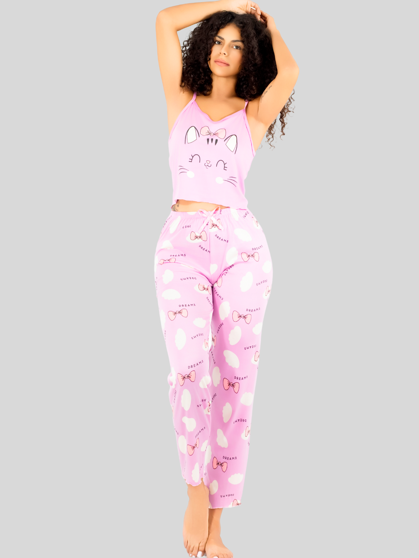 Foto 3 pulgar | Set De 2 Conjunto Pijama Mujer Blusa Y Pantalón Dama Pij-089-px2 Variedad De Diseños Piyama Pyjama