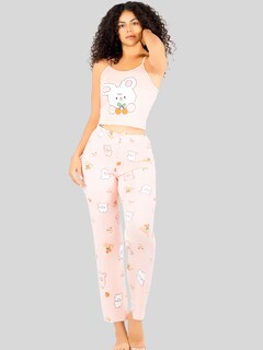 Foto 6 | Set De 2 Conjunto Pijama Mujer Blusa Y Pantalón Dama Pij-089-px2 Variedad De Diseños Piyama Pyjama