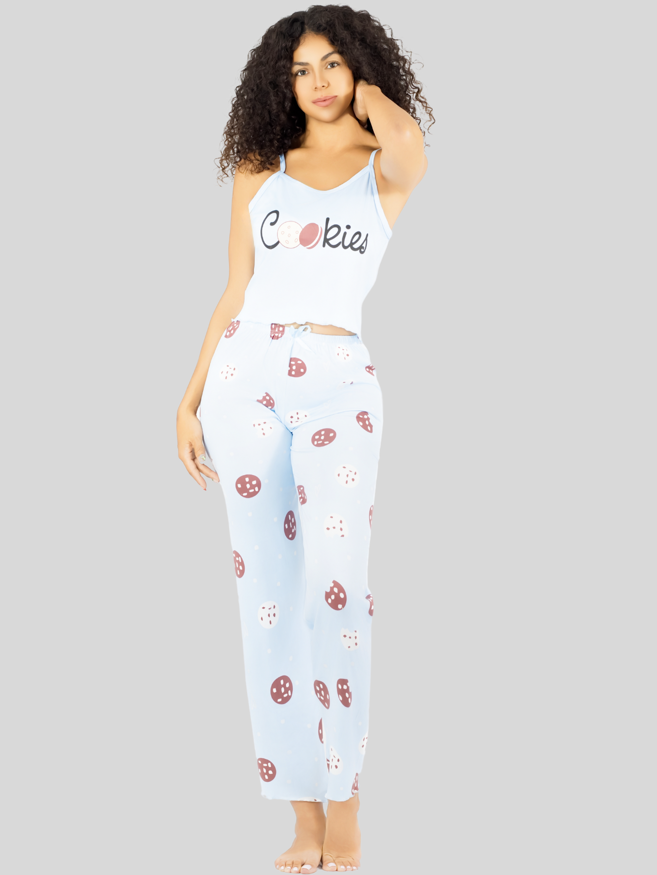 Foto 9 pulgar | Set De 2 Conjunto Pijama Mujer Blusa Y Pantalón Dama Pij-089-px2 Variedad De Diseños Piyama Pyjama