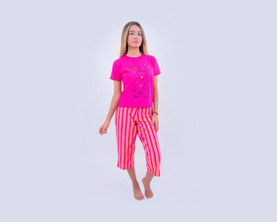 Foto 1 | Conjunto De Pijama Capri Para Mujer Marca Twins