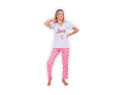 Foto 3 | Conjunto De Pijama Pantalón Para Mujer Marca Twins
