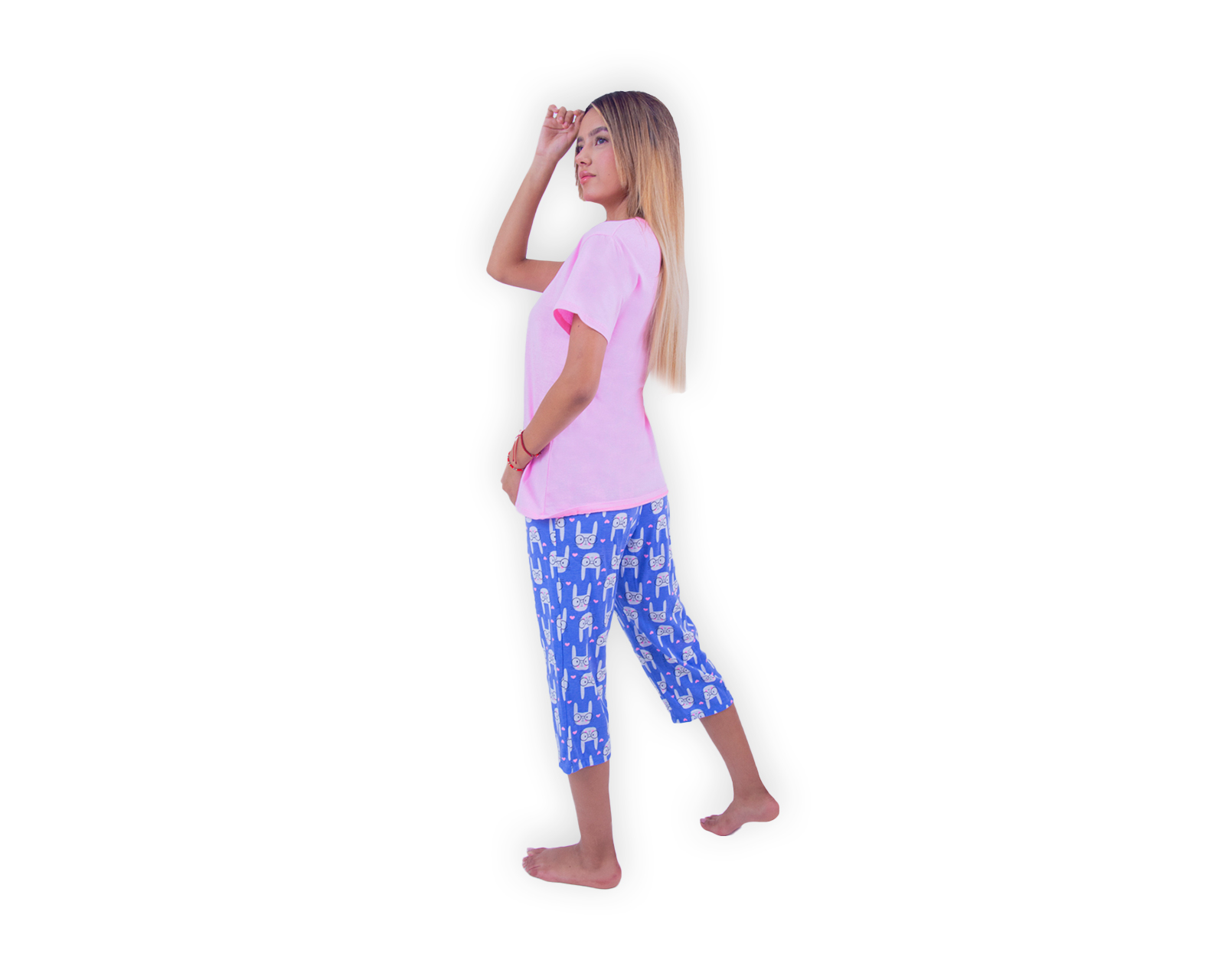 Foto 3 pulgar | Conjunto De Pijama Capri Para Mujer Marca Twins