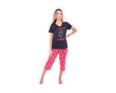 Foto 1 | Conjunto De Pijama Capri Para Mujer Marca Twins
