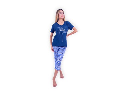 Foto 1 | Conjunto De Pijama Capri Para Mujer Marca Twins