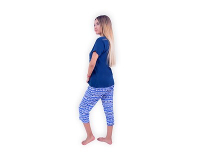 Foto 2 | Conjunto De Pijama Capri Para Mujer Marca Twins
