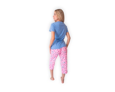 Foto 2 | Conjunto De Pijama Capri Para Mujer Marca Twins