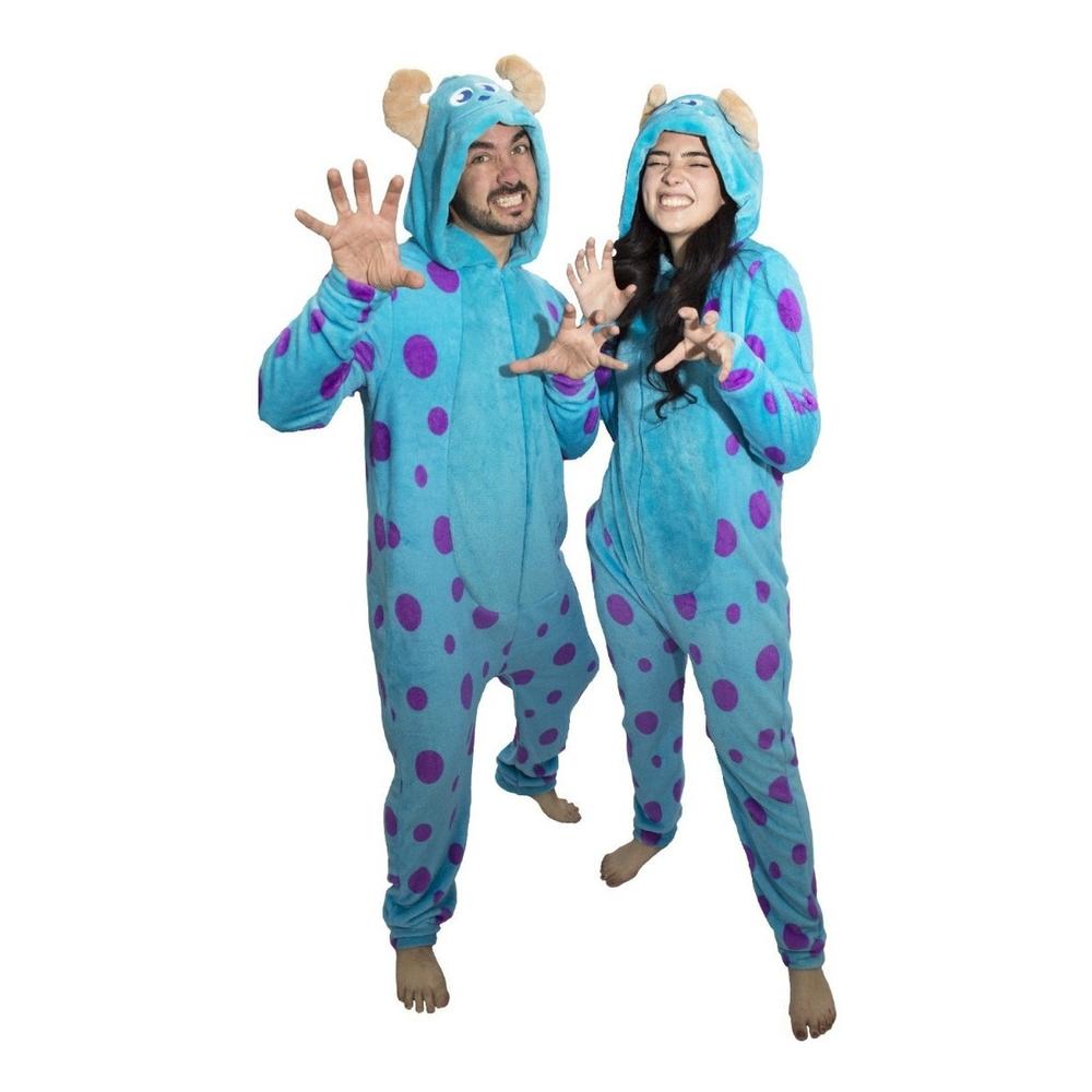 Foto 4 pulgar | Mameluco para Adulto Disney 2475 Sulley Azul Bordado