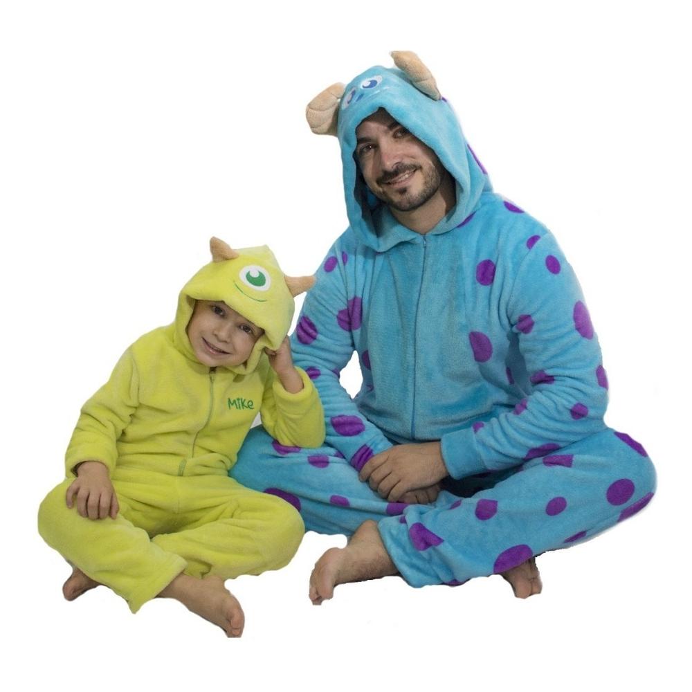 Foto 6 | Mameluco para Adulto Disney 2475 Sulley Azul Bordado