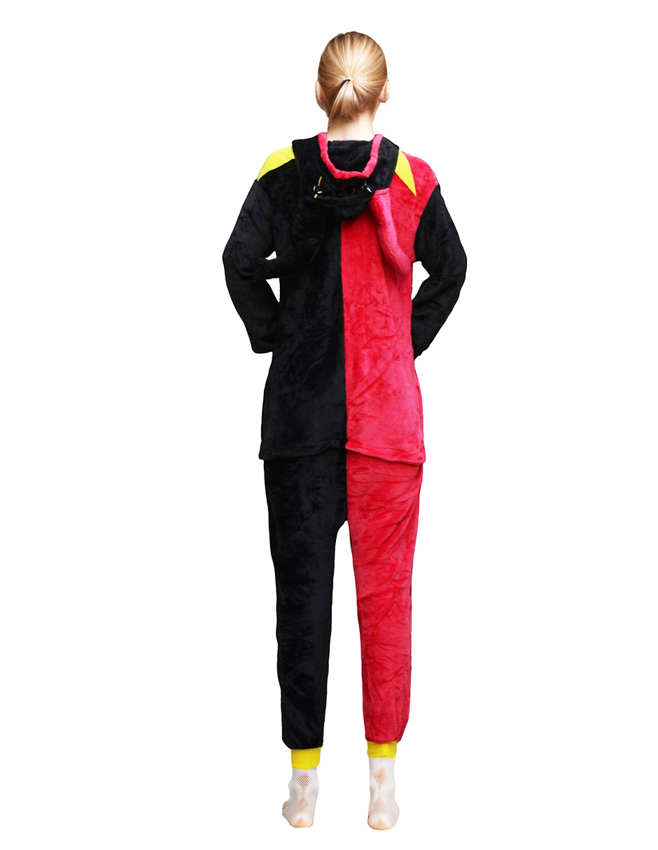 Foto 4 | Mameluco Pijama De Polar Bomy  Arlequín Rojo