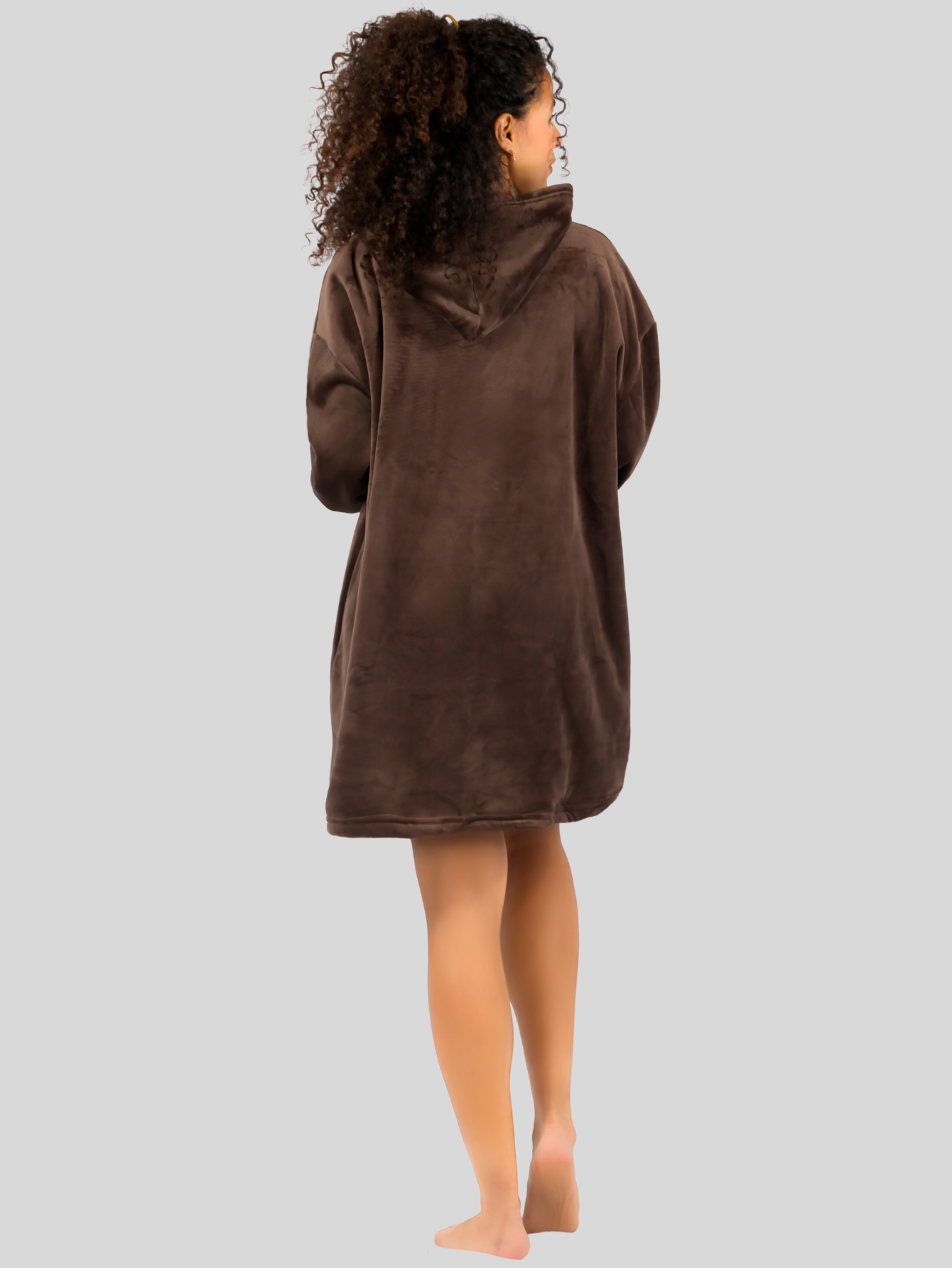Foto 7 pulgar | Set De 2 Camisones Para Dormir Mujer Pijama Aborregada Batas Dama Pij-087-px2 Variedad De Colores Blusón Maxi Sudadera