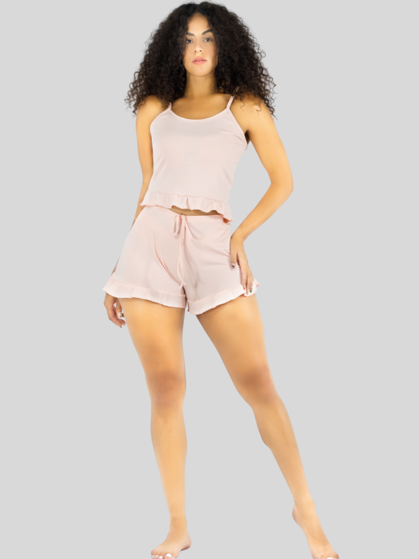 Foto 5 pulgar | Ropa Para Dormir Mujer Verano Short + Blusa Fresca Pij-092 Coral Pijama Fresca