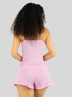 Foto 6 | Ropa Para Dormir Mujer Verano Short + Blusa Fresca Pij-092 Rosa Pijama Fresca