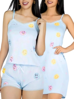 Foto 1 | Set Pijama 3 Piezas Mujer Verano Pij-095 D1 Bata Top Y Short