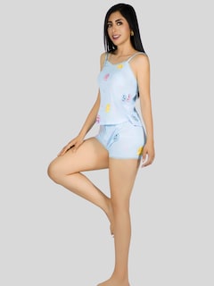 Foto 4 | Set Pijama 3 Piezas Mujer Verano Pij-095 D1 Bata Top Y Short