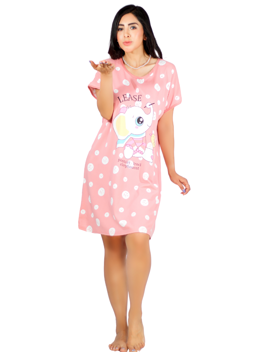 Camisón Aesthetic Rosa de Dormir para Mujer