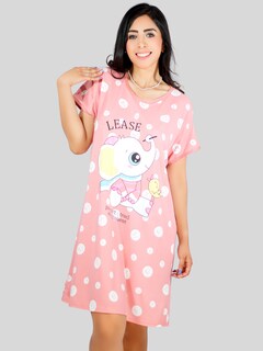 Foto 3 | Camisón Aesthetic Rosa de Dormir para Mujer