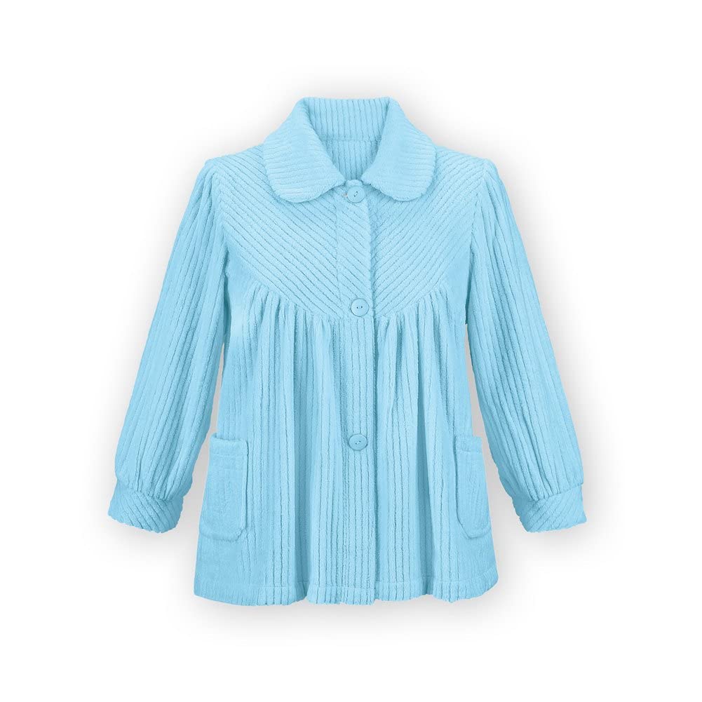 Foto 2 pulgar | Camisa de Noche Collections Etc Forro Polar Suave Con Botones Para Mujer - Venta Internacional