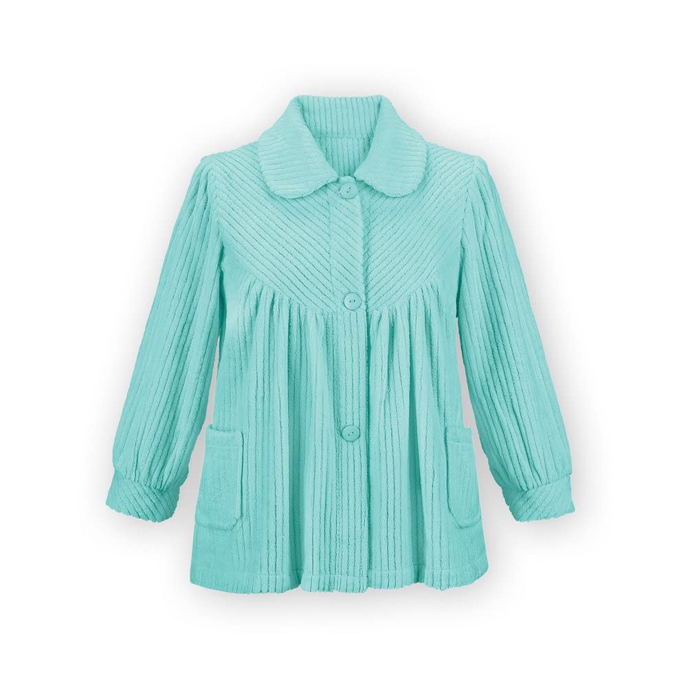 Foto 2 pulgar | Camisa de Noche Collections Etc Forro Polar Suave con Botones para Mujer - Venta Internacional