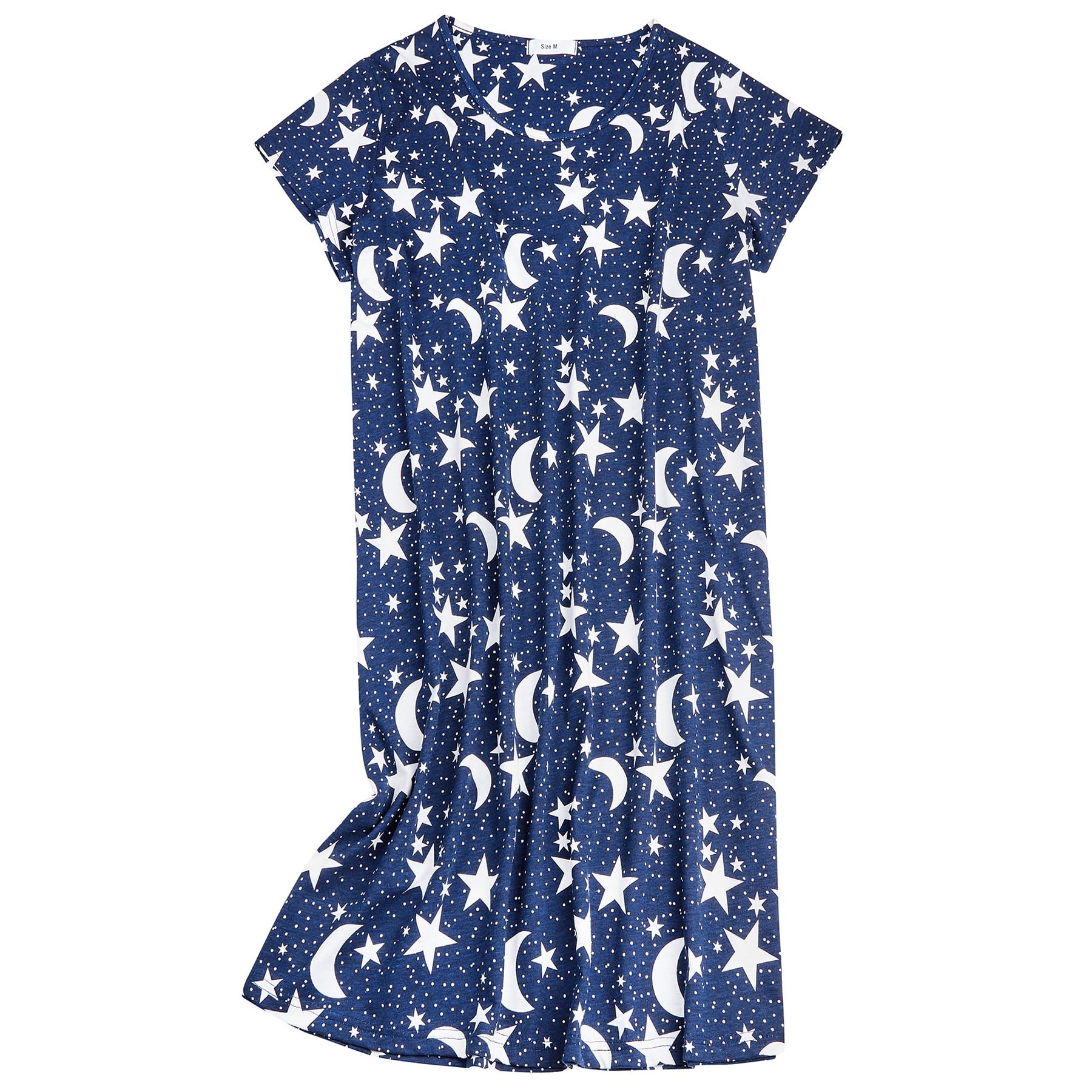 Foto 1 | Camisones Zando Para Mujer, Algodón Suave, Color Azul S - Venta Internacional.