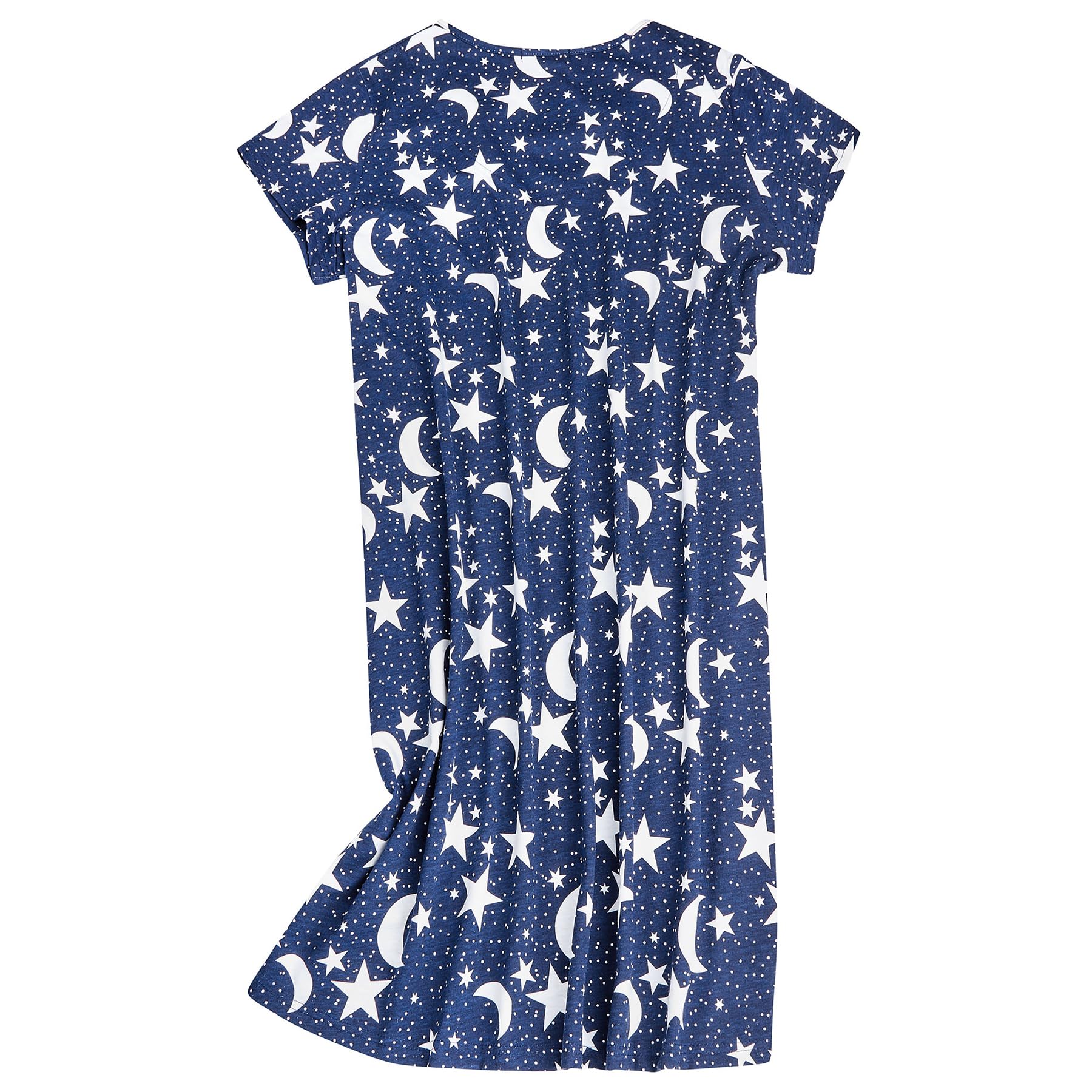 Foto 2 | Camisones Zando Para Mujer, Algodón Suave, Color Azul S - Venta Internacional.