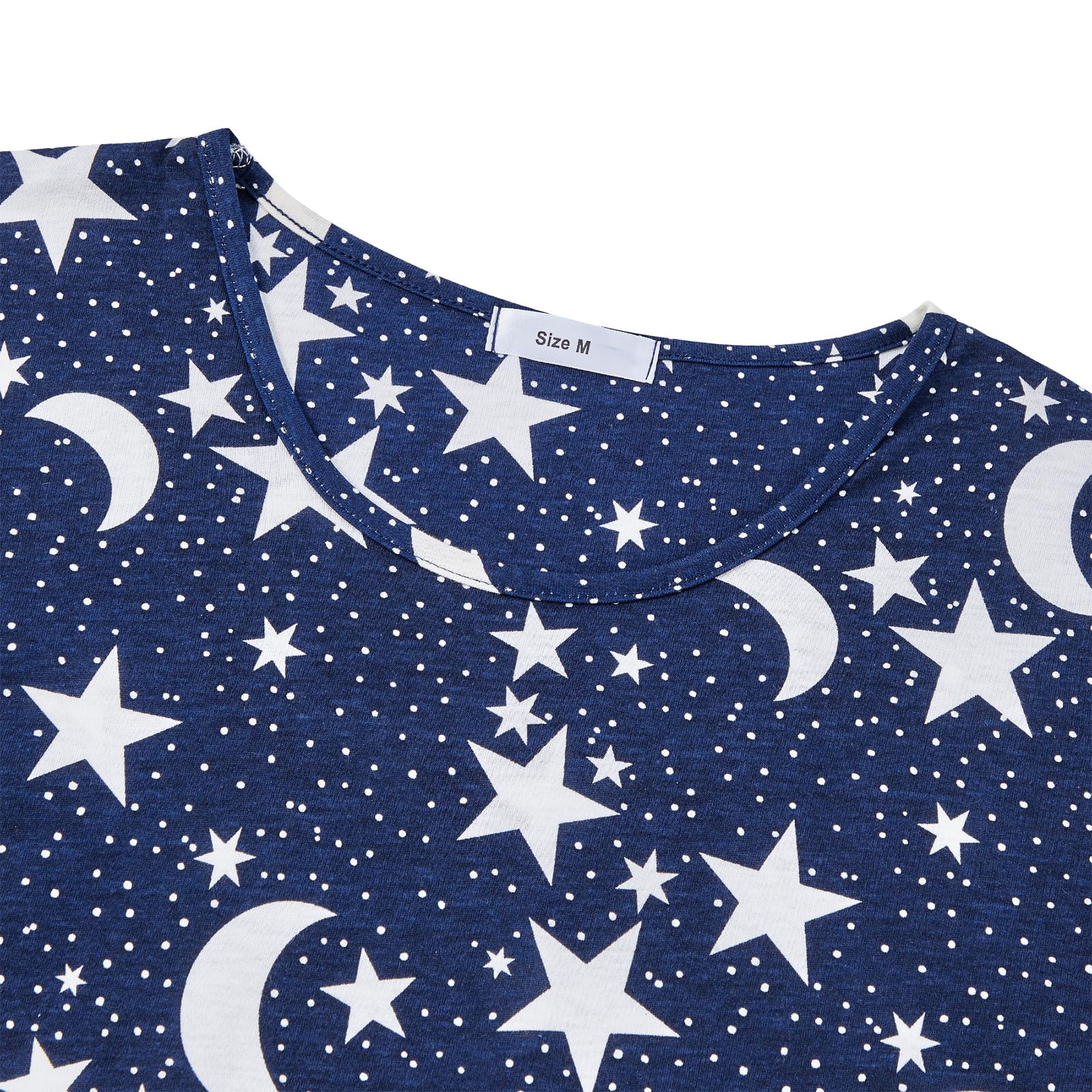 Foto 3 | Camisones Zando Para Mujer, Algodón Suave, Color Azul S - Venta Internacional.