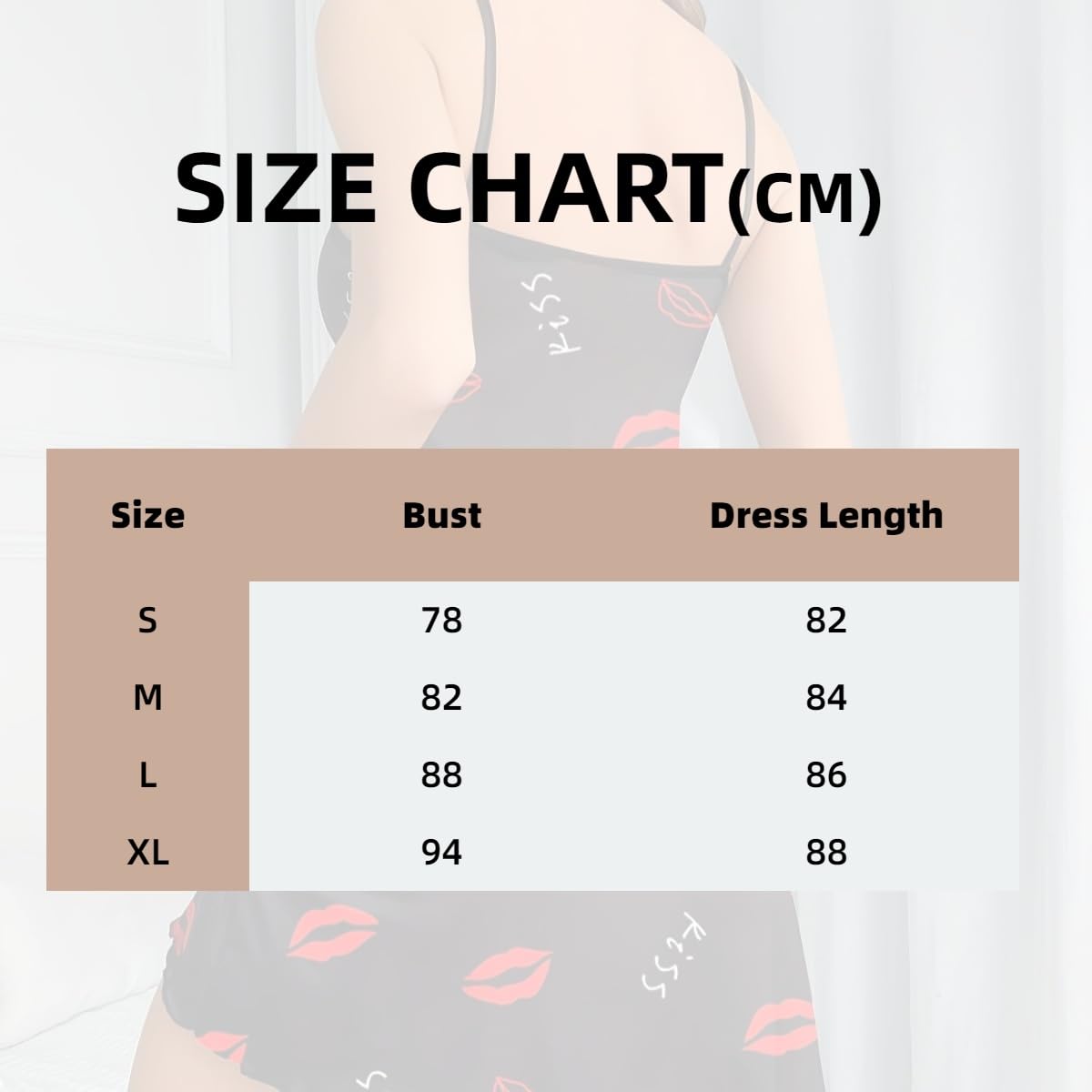 Foto 7 pulgar | Vestido De Dormir, Lencería Satinada, Camisón Sin Cordones Para Mujer - Venta Internacional.