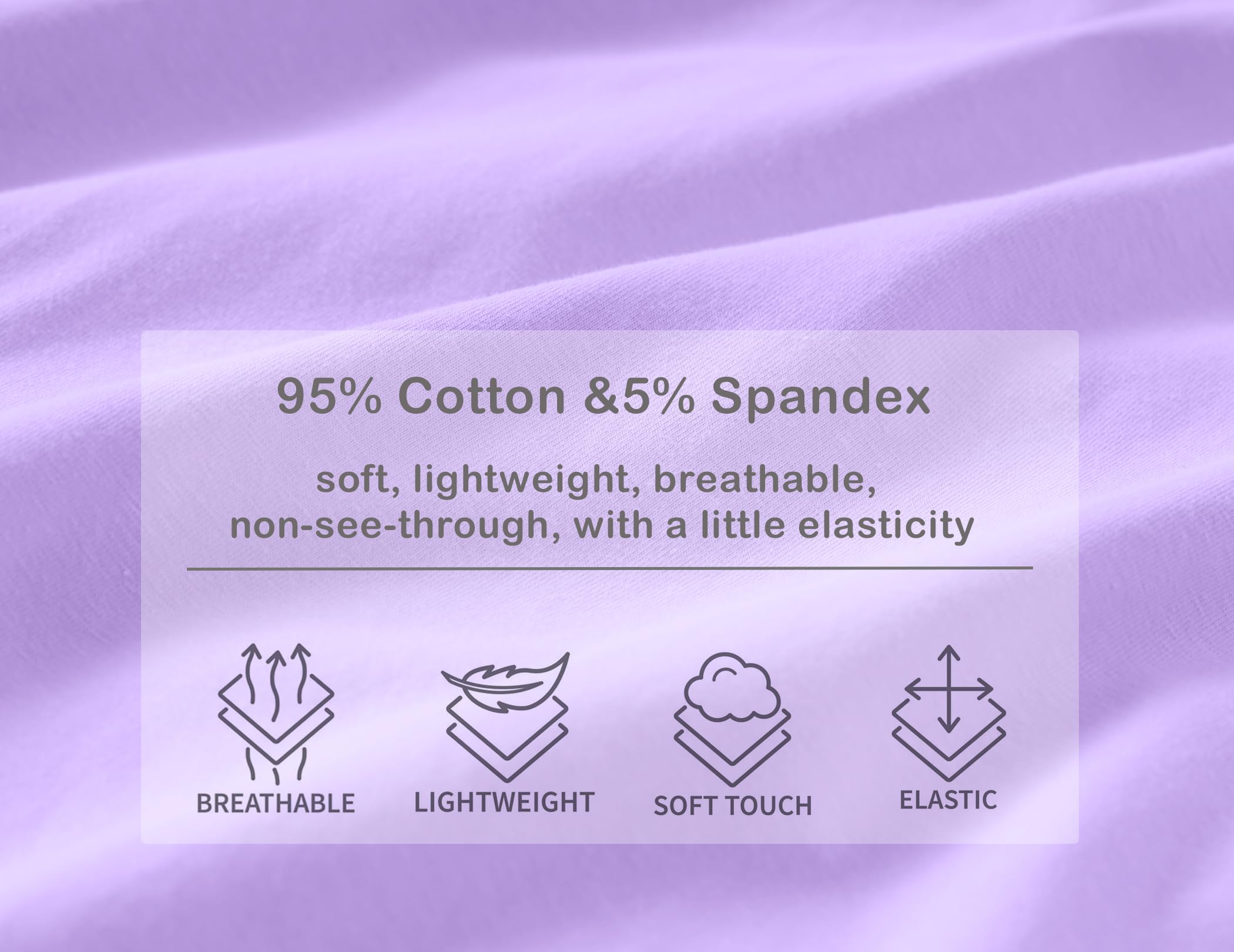 Foto 6 pulgar | Pijama De Algodón Para Mujer Ekouaer, Camisón, Color Morado Claro - Venta Internacional.