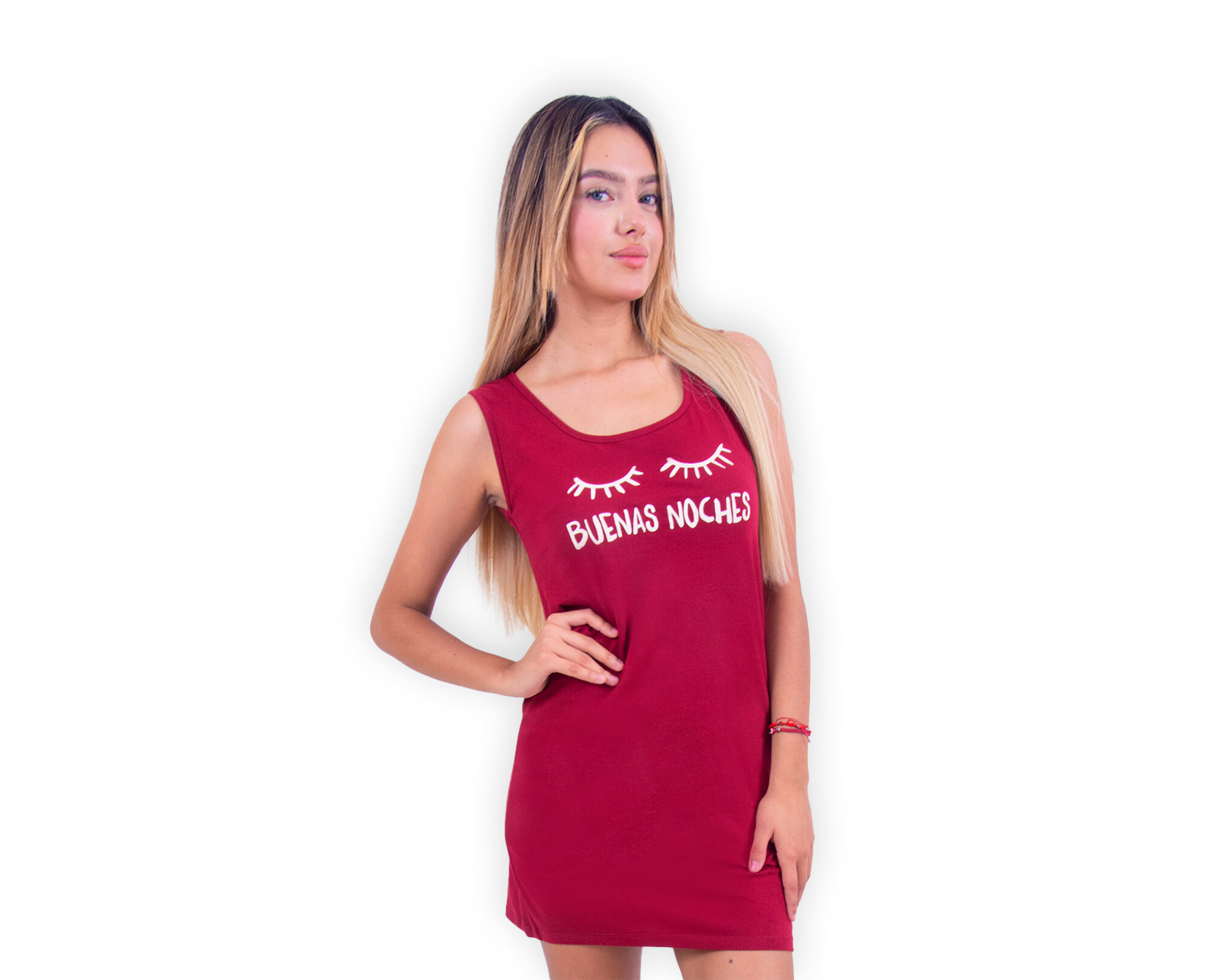 Foto 2 pulgar | Camisón Para Mujer De Algodón Marca Twins