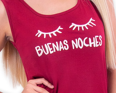 Foto 2 | Camisón Para Mujer De Algodón Marca Twins