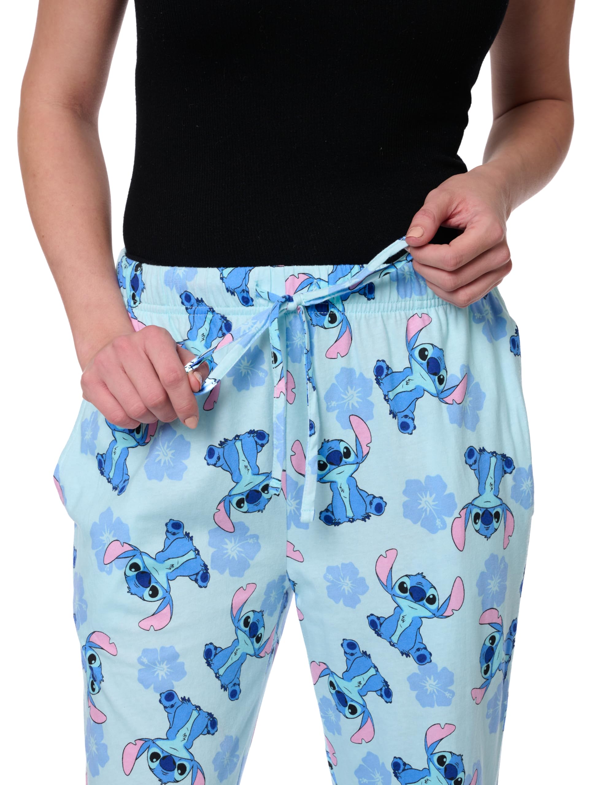 Foto 5 pulgar | Pantalones De Pijama Lounge Pants Disney Stitch Para Mujer, Talla L - Venta Internacional.