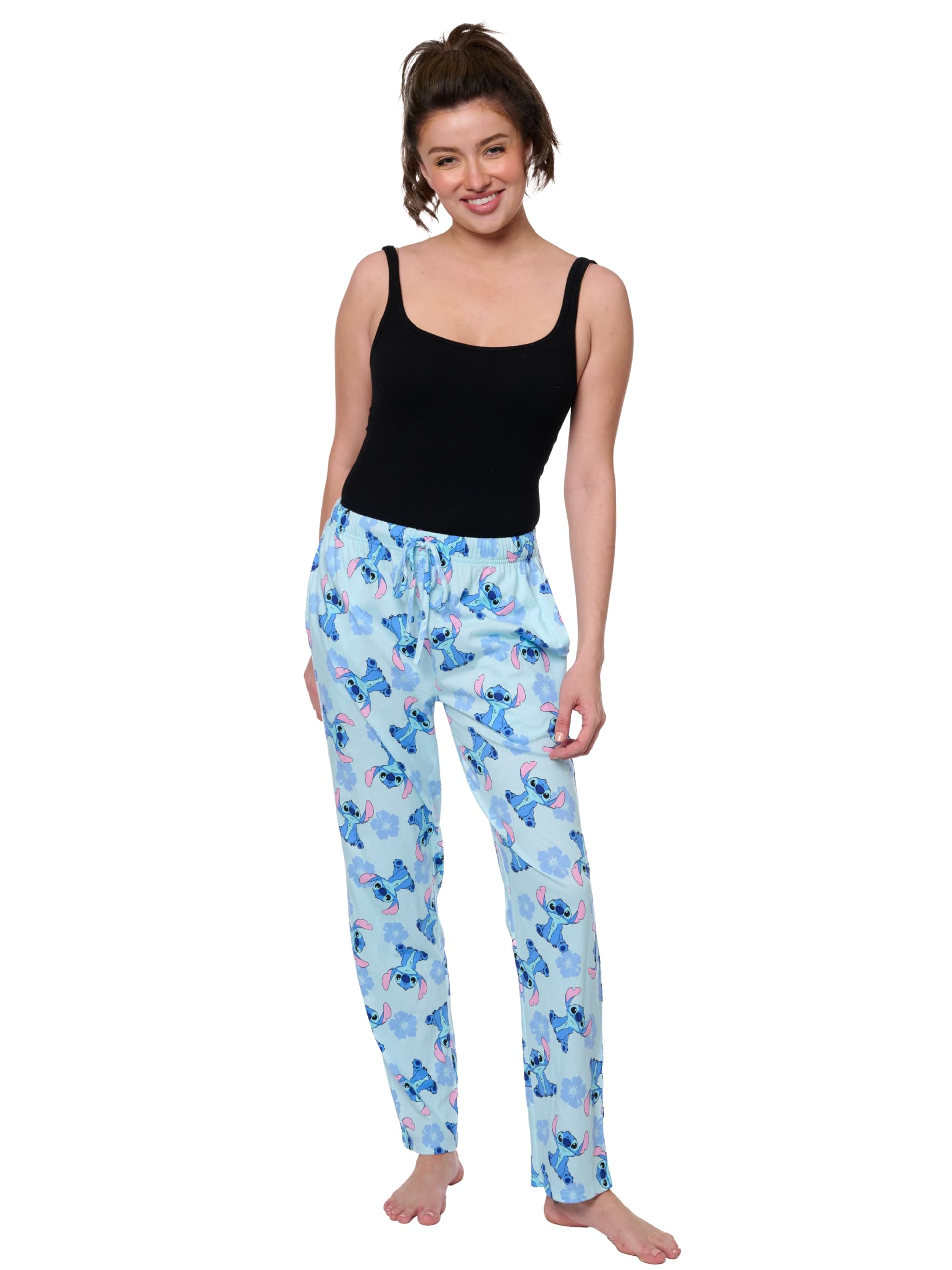 Foto 8 pulgar | Pantalones De Pijama Lounge Pants Disney Stitch Para Mujer, Talla L - Venta Internacional.