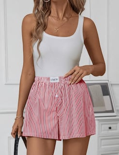 Foto 5 | Pantalones Cortos Tipo Bóxer Lomon Para Mujer, Estilo Pijama Casual De Verano - Venta Internacional.