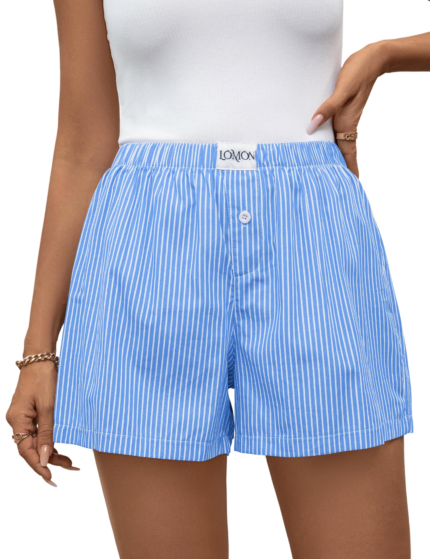 Foto 2 pulgar | Pantalones Cortos Tipo Bóxer Lomon Para Mujer, Casual, De Verano, Para Dormir - Venta Internacional.