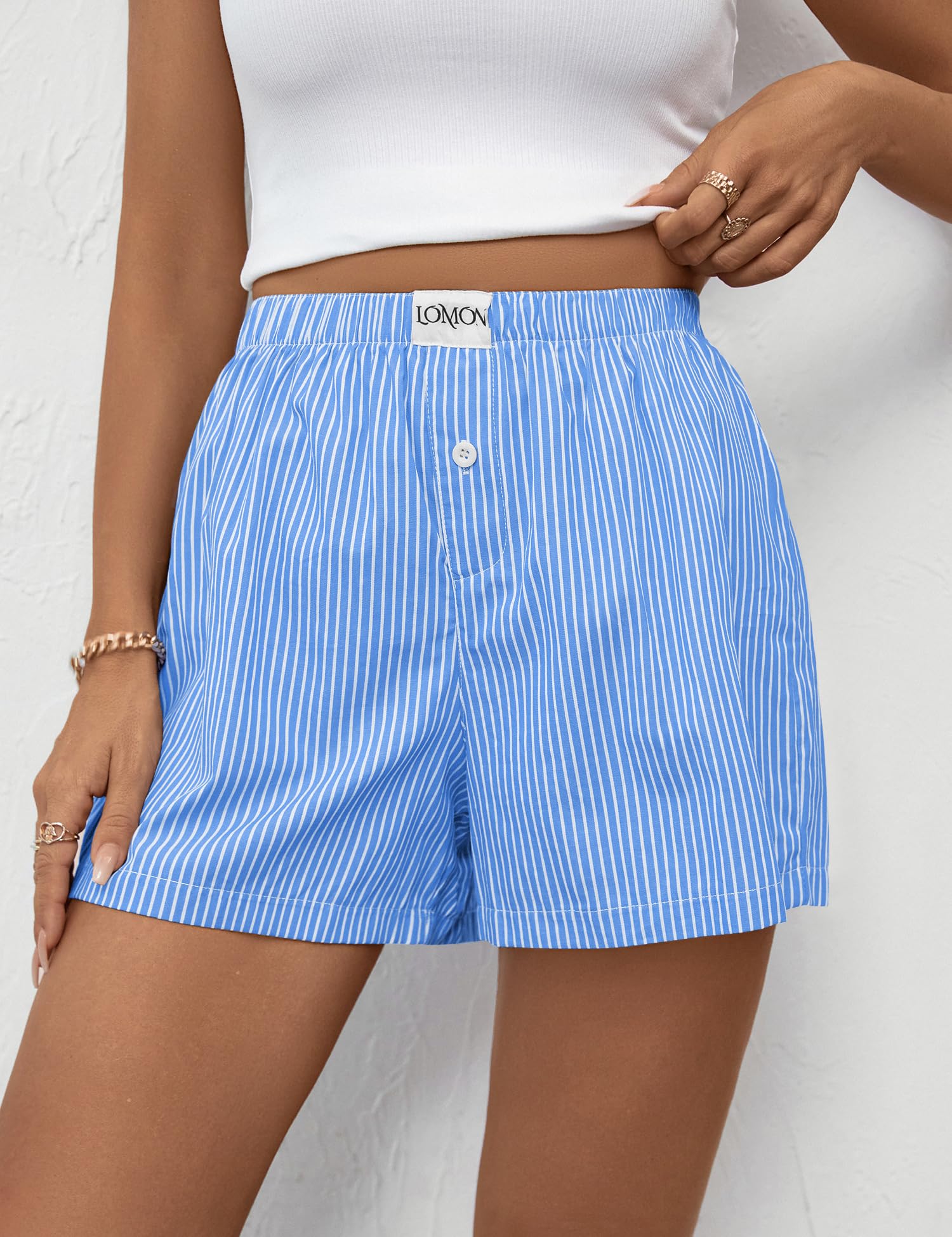 Foto 7 pulgar | Pantalones Cortos Tipo Bóxer Lomon Para Mujer, Casual, De Verano, Para Dormir - Venta Internacional.