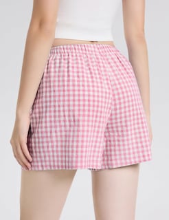 Foto 5 | Pantalones Cortos Tipo Bóxer Lomon Para Mujer, Casual, De Algodón, De Verano, Color Rosa - Venta Internacional.