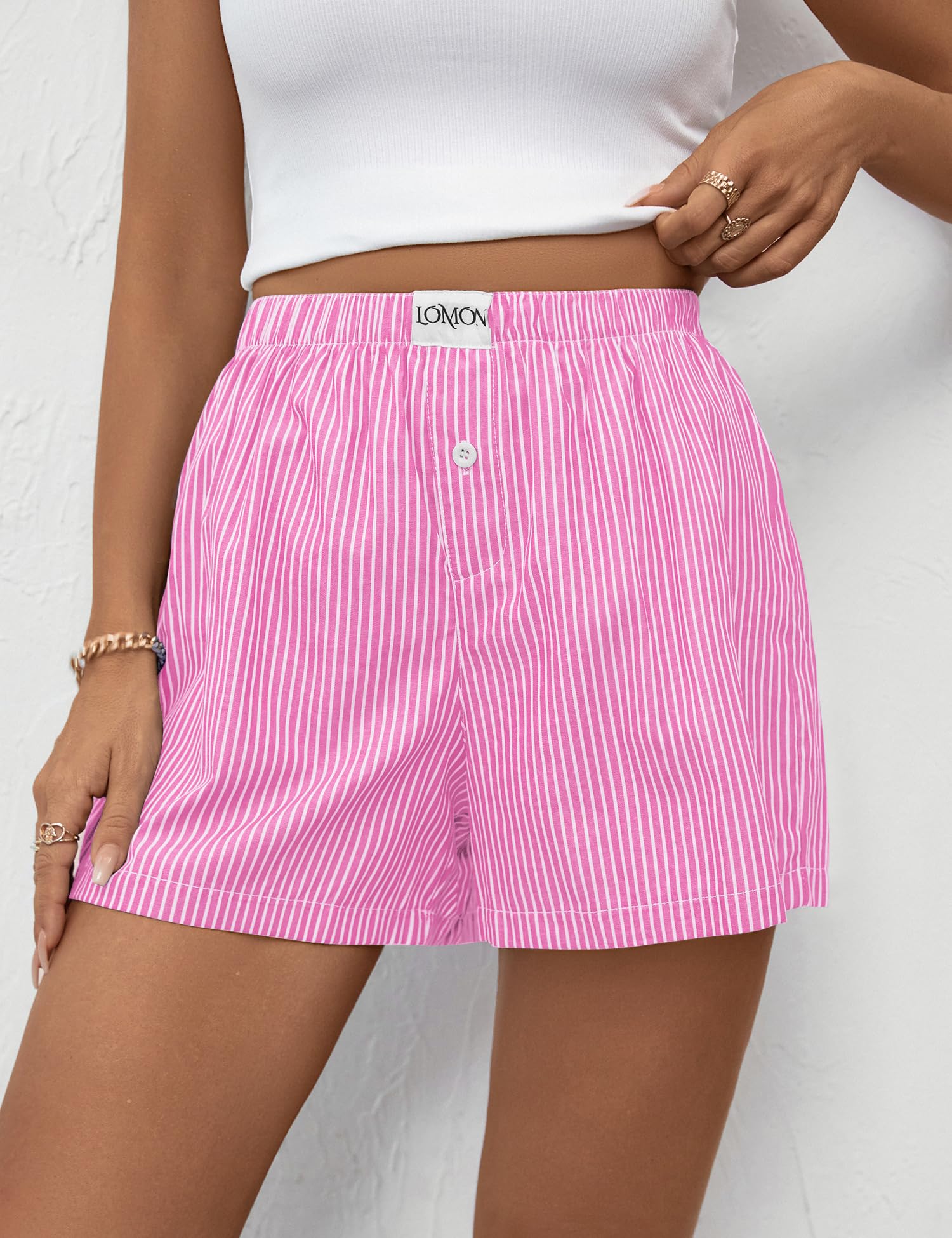 Foto 7 pulgar | Pantalones Cortos Tipo Bóxer Lomon Para Mujer, Casual, De Algodón, De Verano, Xxl - Venta Internacional.