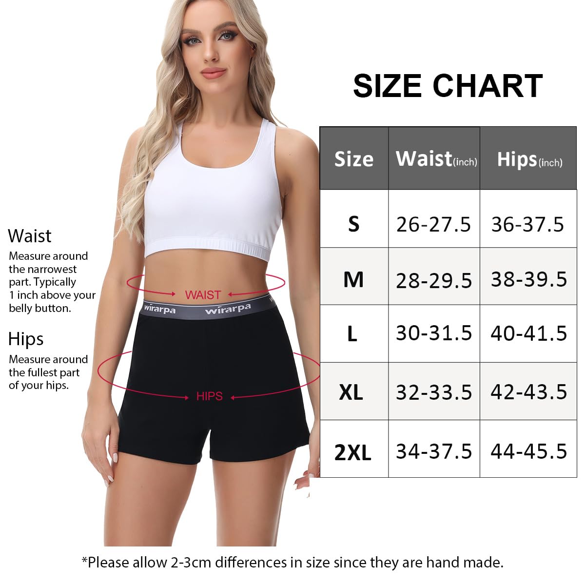 Foto 6 pulgar | Pantalones Cortos Para Dormir Wirarpa Comfywear De Algodón Negro Para Mujer - Venta Internacional.