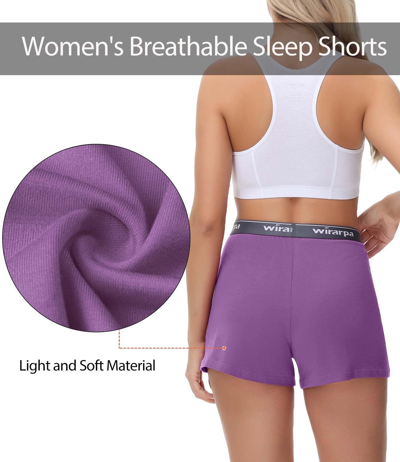 Foto 4 pulgar | Paquete De 3 Pijamas Cortos Para Dormir Wirarpa Comfywear Lounge Lounge De Algodón - Venta Internacional.