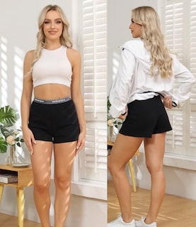 Foto 5 | Paquete De 3 Pijamas Cortos Para Dormir Wirarpa Comfywear Lounge Lounge De Algodón - Venta Internacional.