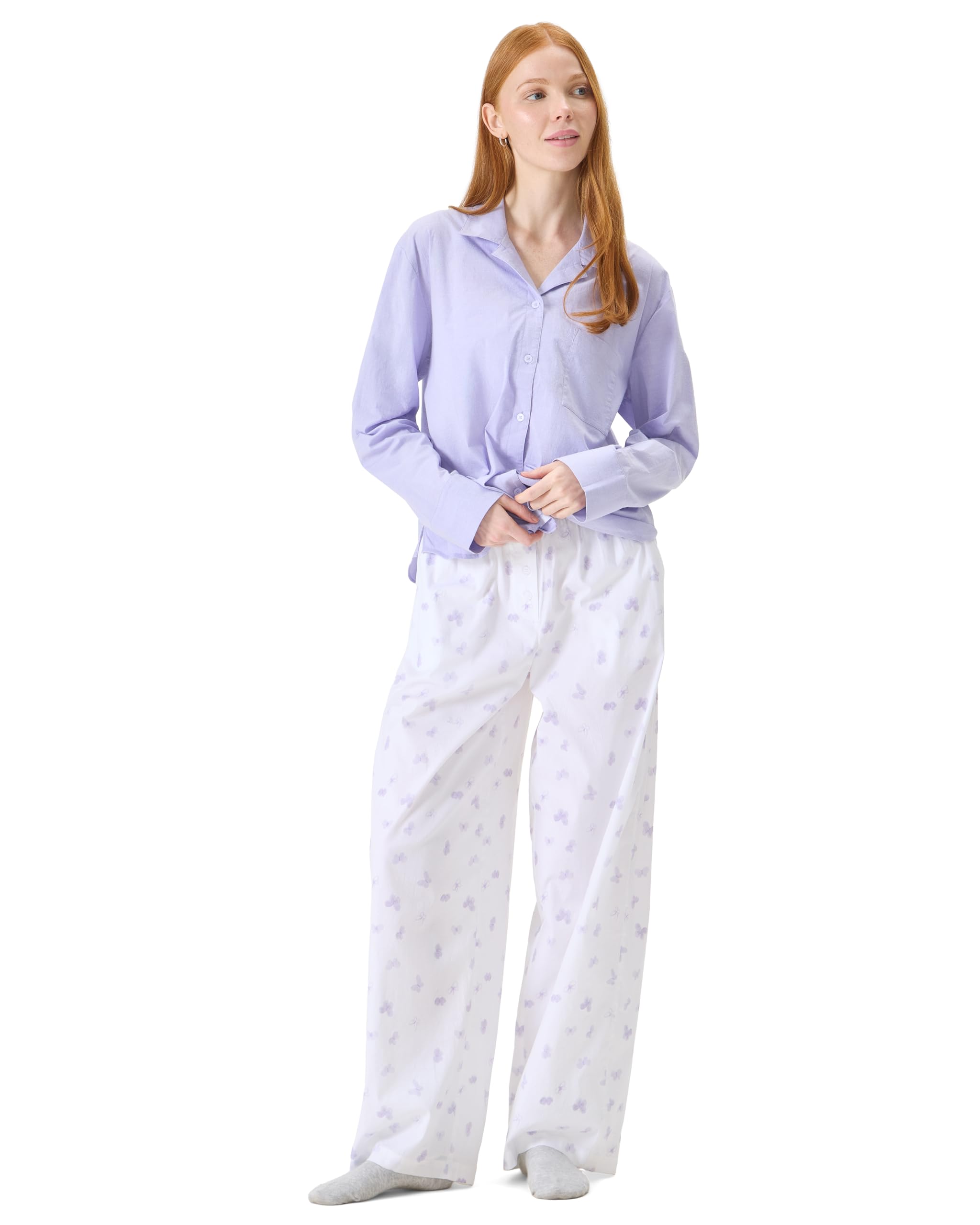 Foto 5 pulgar | Pantalones Para Dormir Florence By Mills Para Mujer Lavender Butterfly Xs - Venta Internacional.