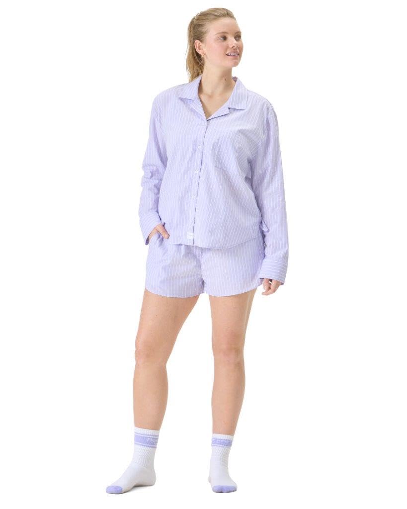 Foto 3 pulgar | Pantalones Cortos Sleep Boxer Florence By Mills Para Mujer, Color Lavanda, Talla Xs - Venta Internacional.