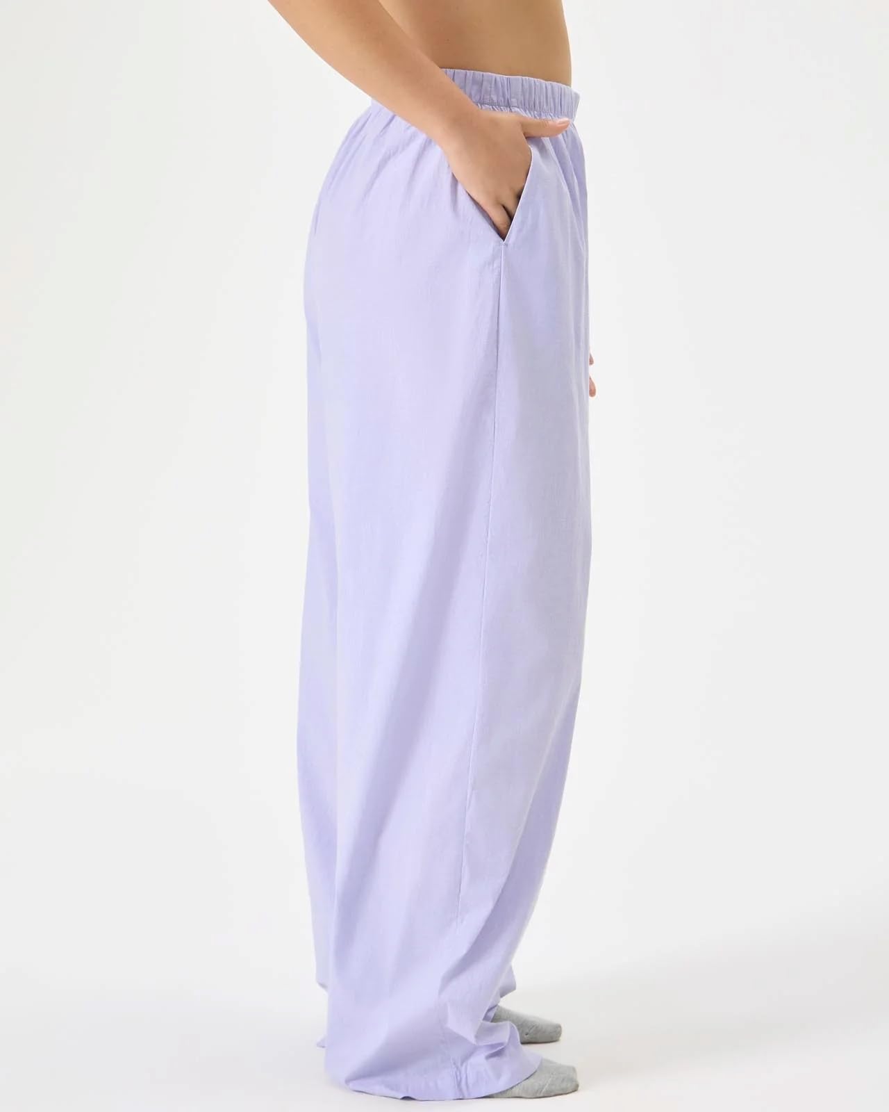Foto 4 pulgar | Pantalones Para Dormir Florence By Mills Lavender Chambray Xs Para Mujer - Venta Internacional.