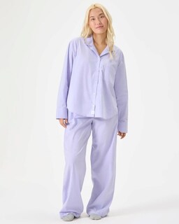 Foto 5 | Pantalones Para Dormir Florence By Mills Lavender Chambray Xs Para Mujer - Venta Internacional.