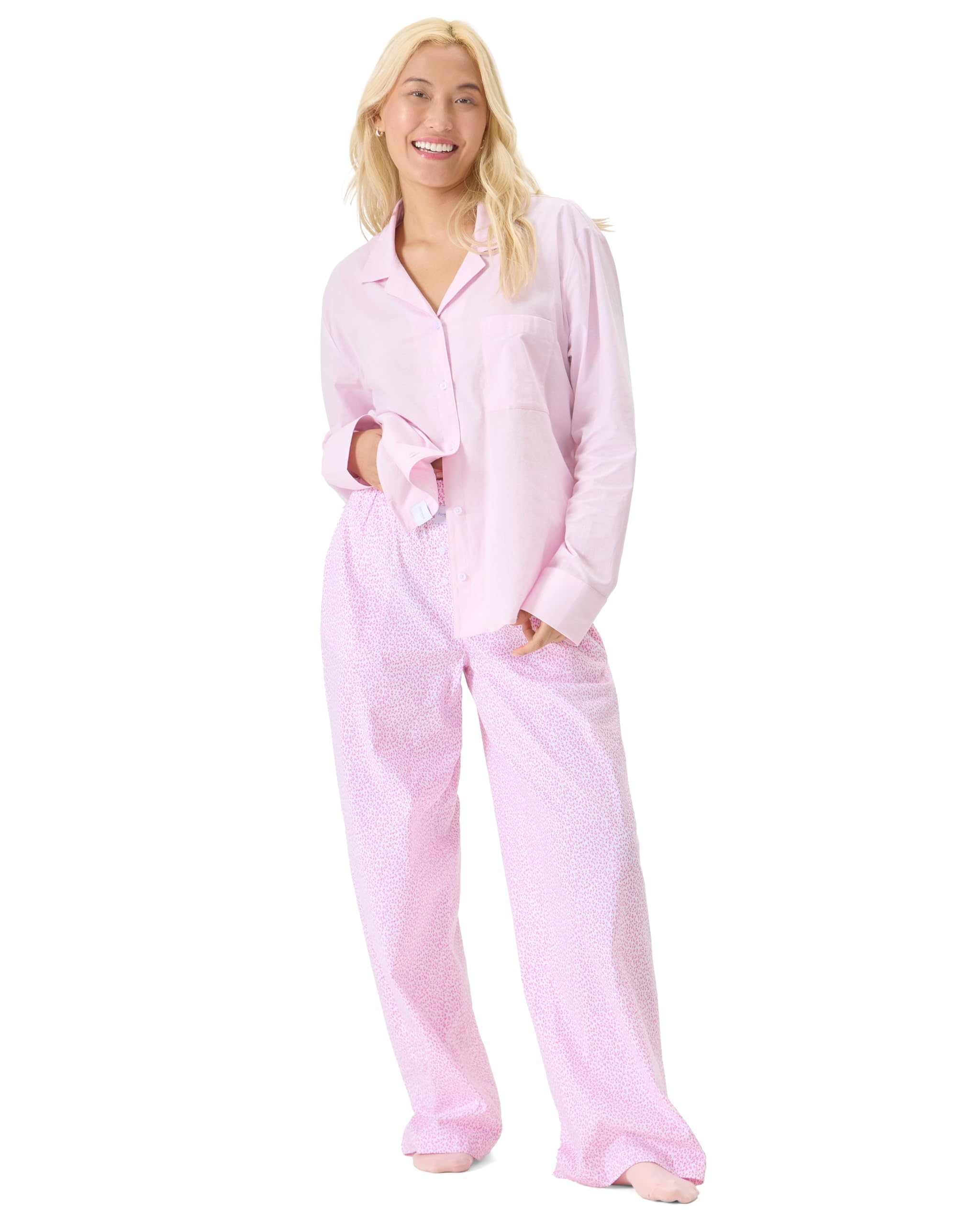 Foto 6 pulgar | Pantalón Para Dormir Florence By Mills Para Mujer Con Estampado Ibis Rose - Venta Internacional.