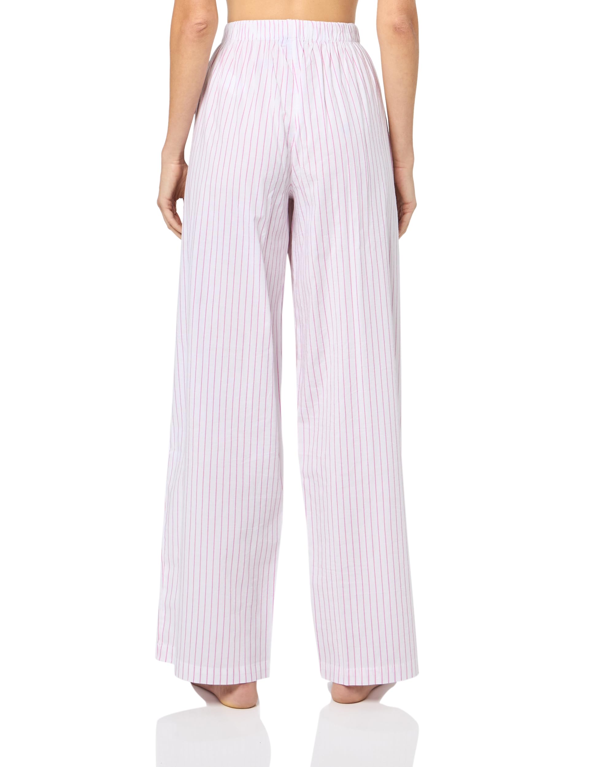 Foto 2 | Pantalón Para Dormir Florence By Mills Para Mujer, Blanco Y Rosa A Rayas - Venta Internacional.